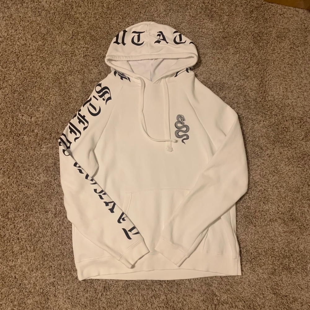 Taylor Swift white Reputation hoodie
